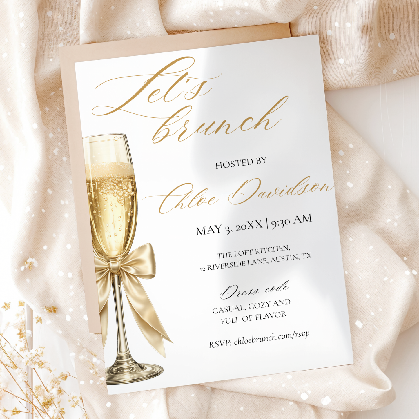 Let's Brunch — Brunch Invitation Template by Pretty Digital — view 3