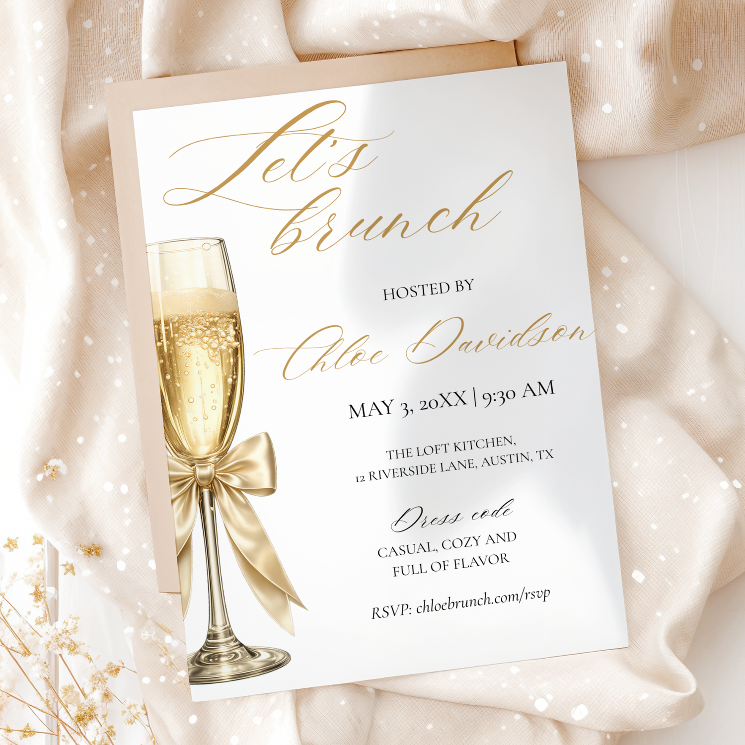 Let's Brunch — Brunch Invitation Template by Pretty Digital — view 3
