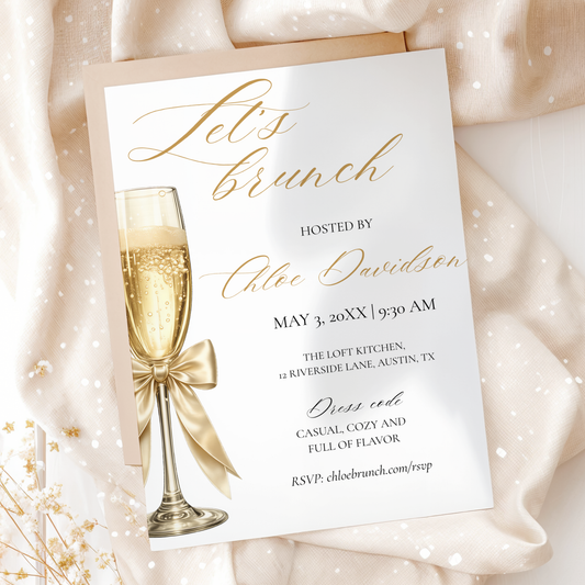Let's Brunch — Brunch Invitation Template by Pretty Digital — view 3