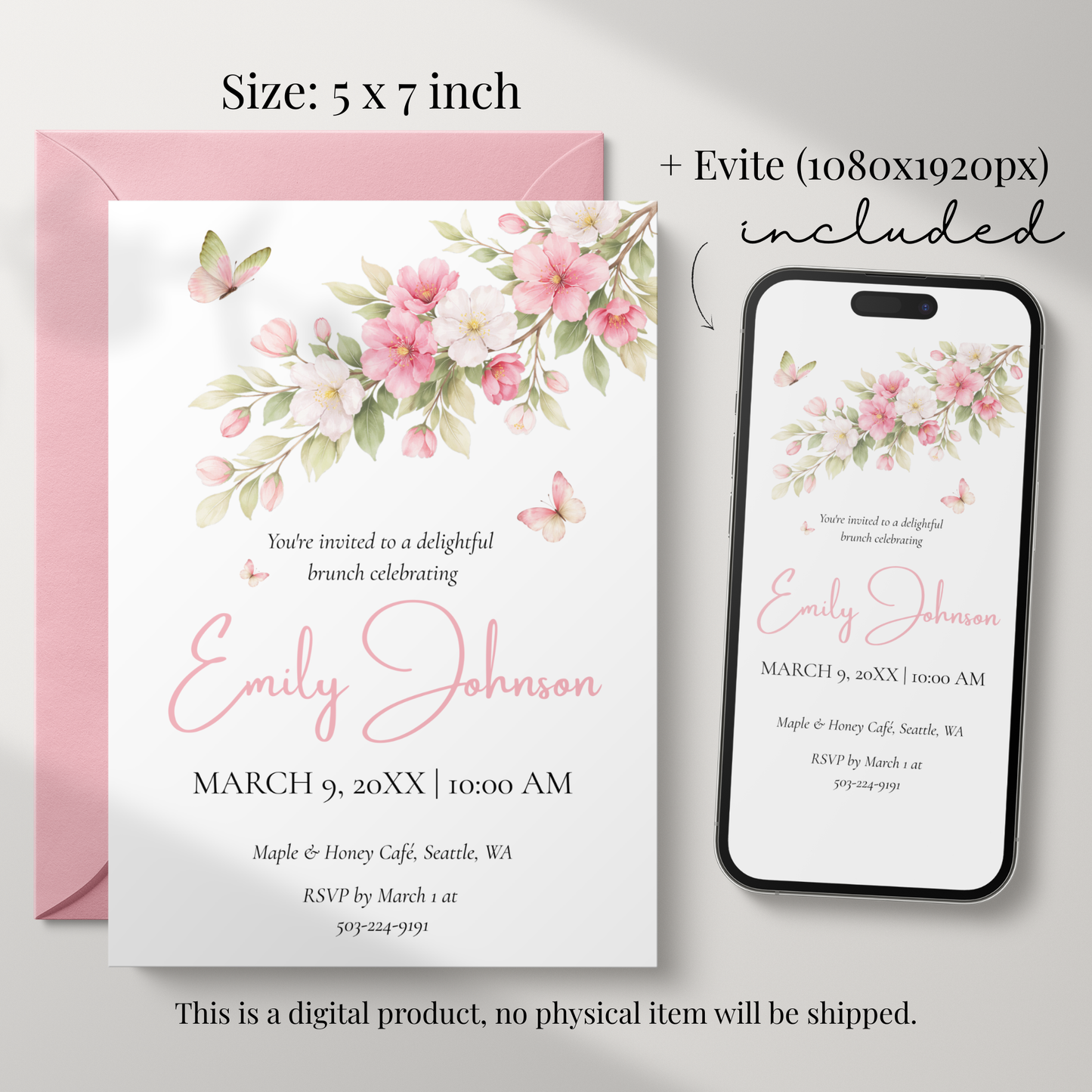 Citrus Brunch Invitation by Pretty Digital — view 2