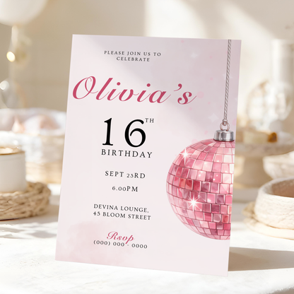 Chic Sweet 16 Invitation by Pretty Digital — view 9