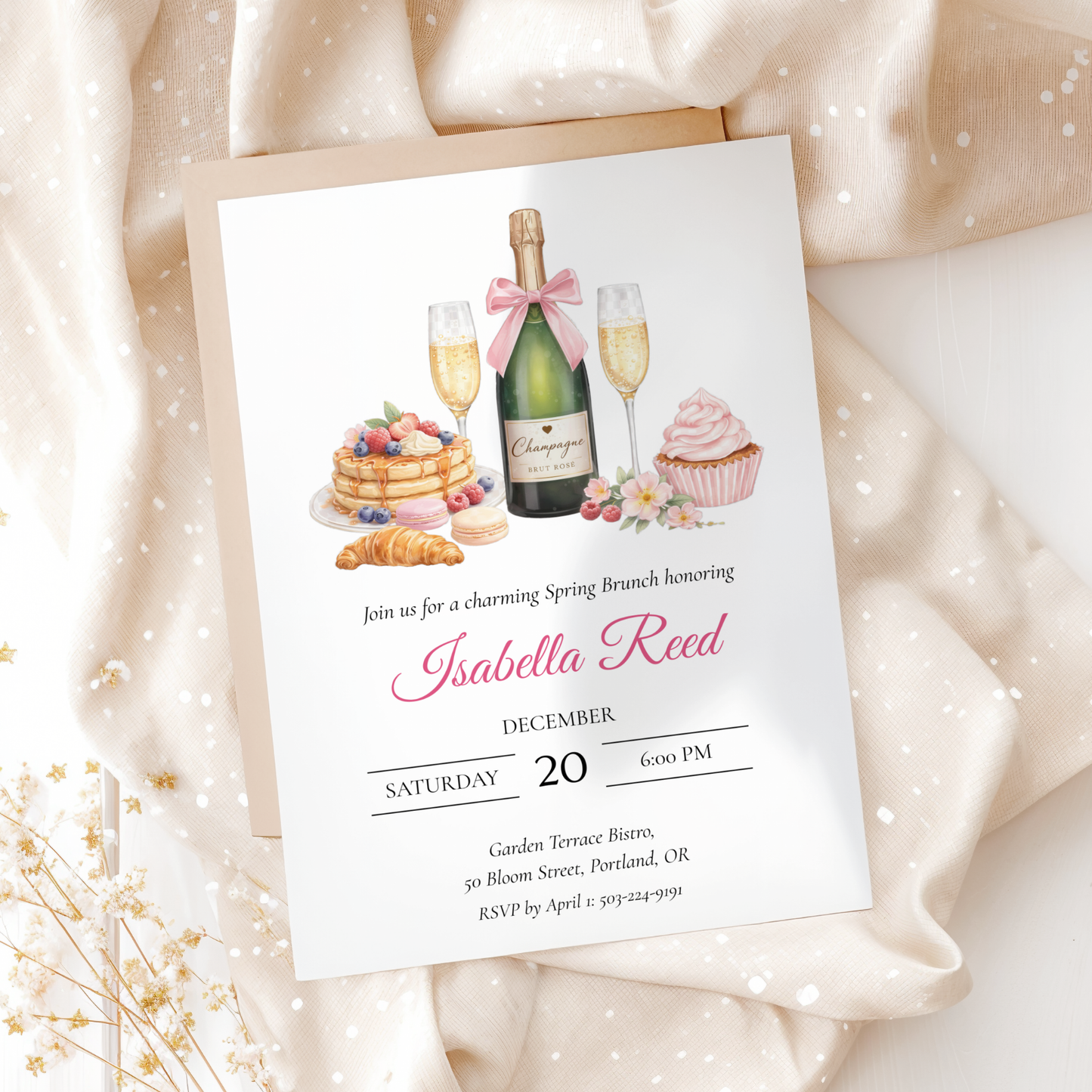 Citrus Birthday Brunch Invitation by Pretty Digital — view 3