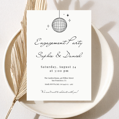 Modern Engagement Party Invitation by Pretty Digital — view 10