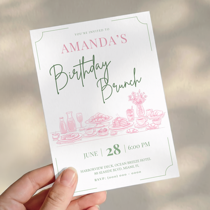 Floral Brunch Invitation by Pretty Digital — view 9