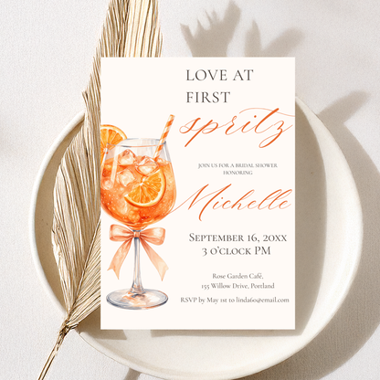 Love at First Spritz — Bridal Shower Invitation Template by Pretty Digital — view 8