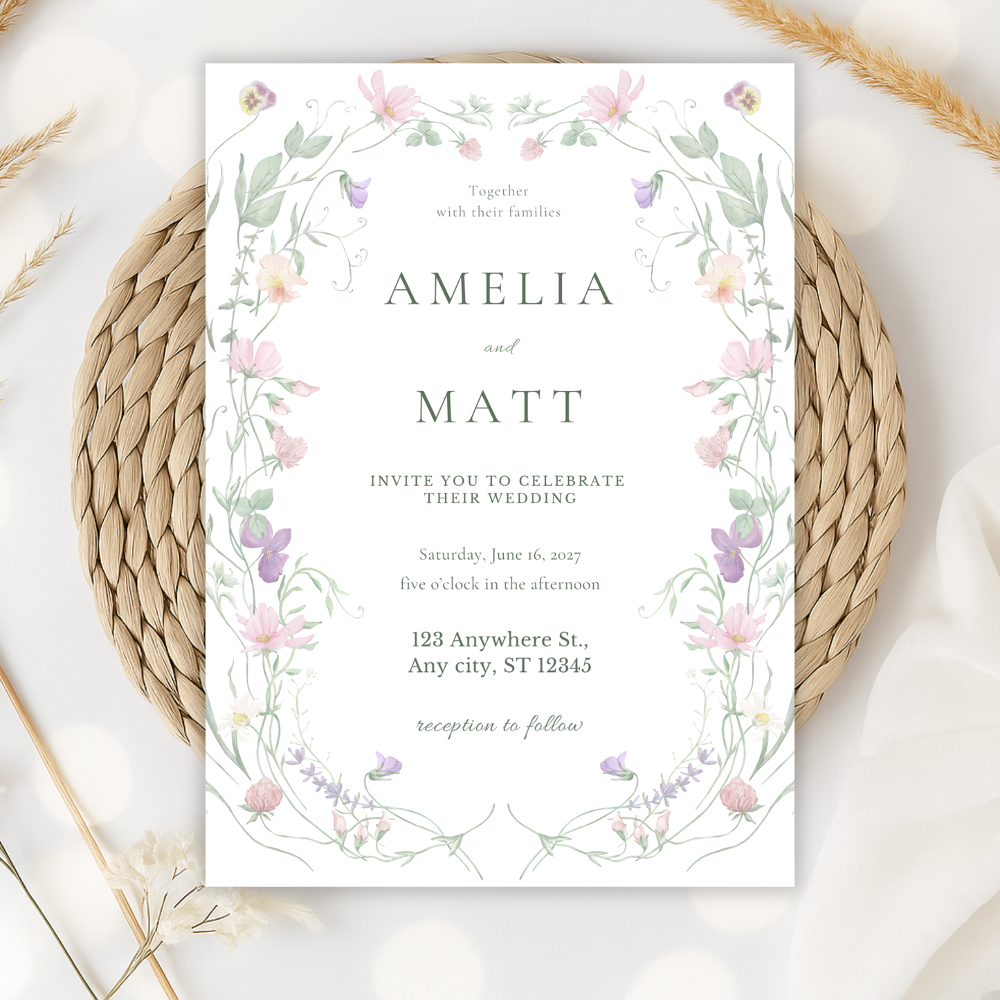 Modern Wedding Invitation by Pretty Digital — view 10
