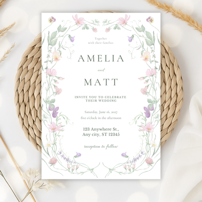 Modern Wedding Invitation by Pretty Digital — view 10