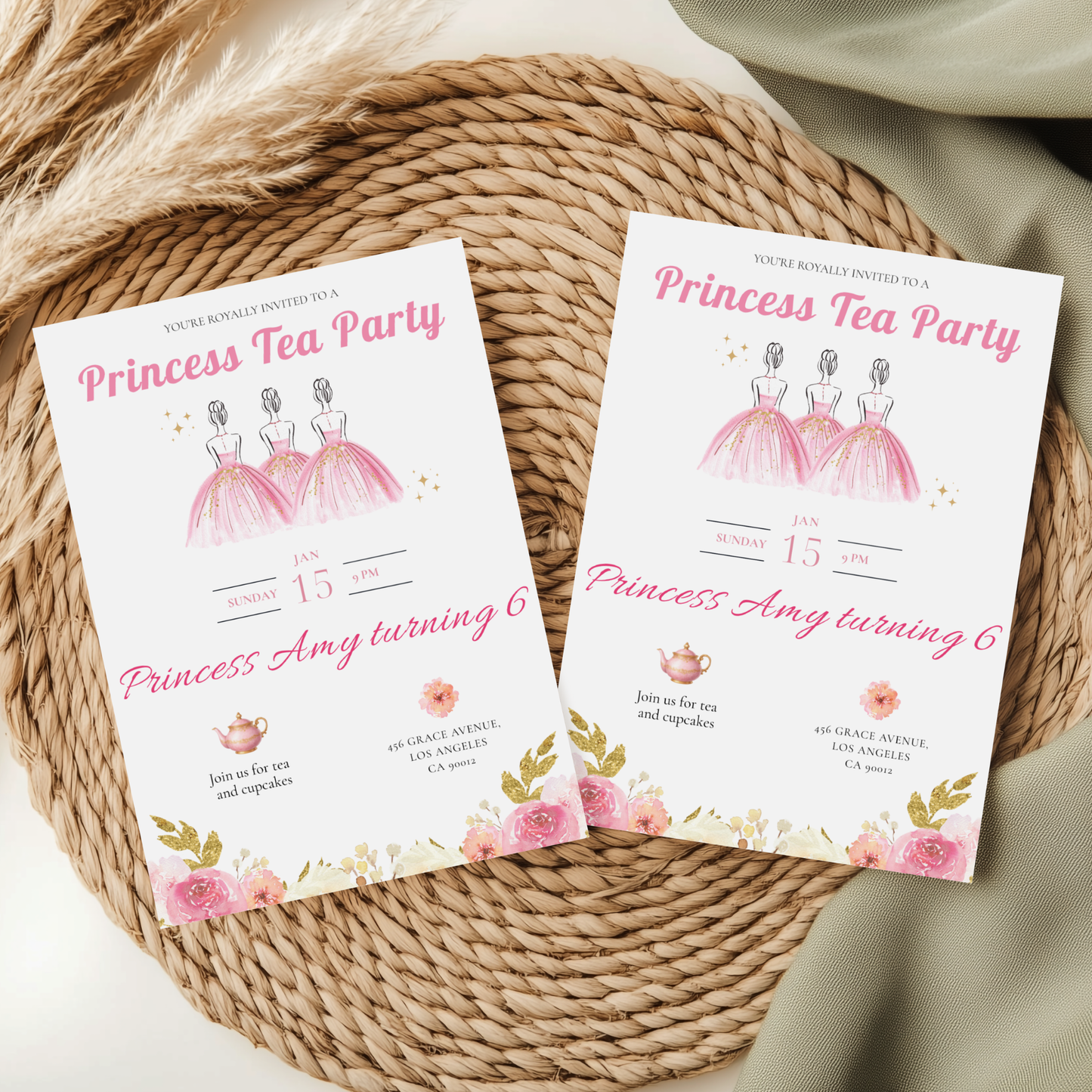 You're Royally Invited — Princess Tea Party Invitation Template by Pretty Digital — view 9