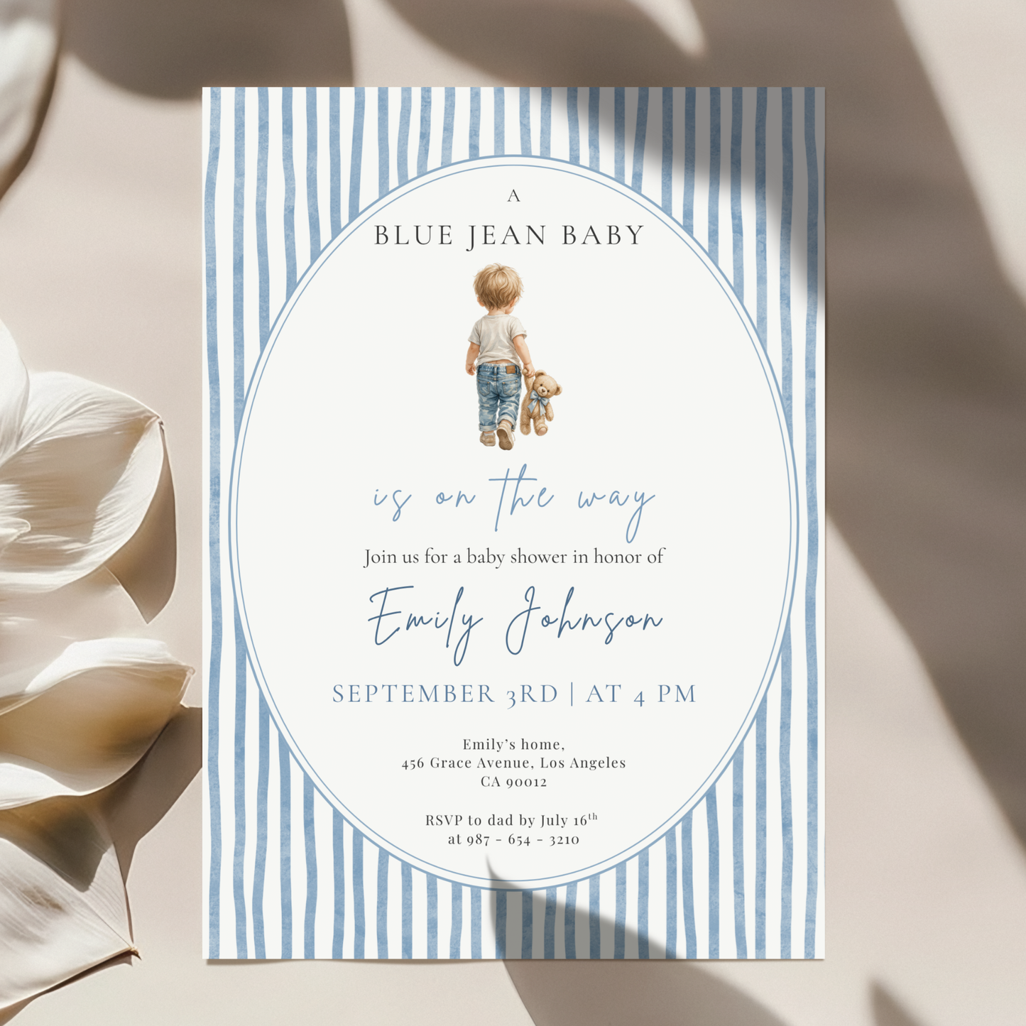 Blue Jean Baby — Western Baby Shower Invitation Template by Pretty Digital — view 5