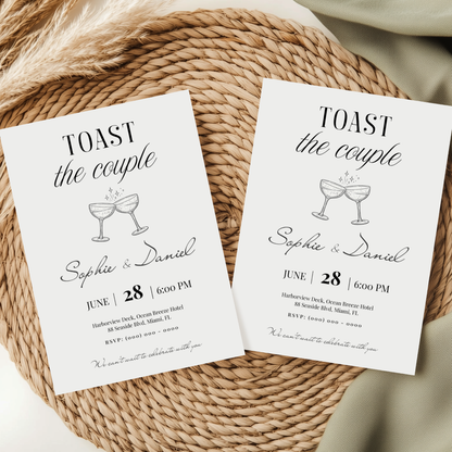 Toast the Couple — Engagement Party Invitation Template by Pretty Digital — view 10