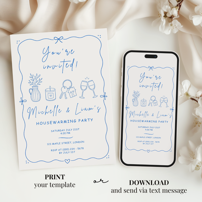 Modern Housewarming Invitation by Pretty Digital — view 6