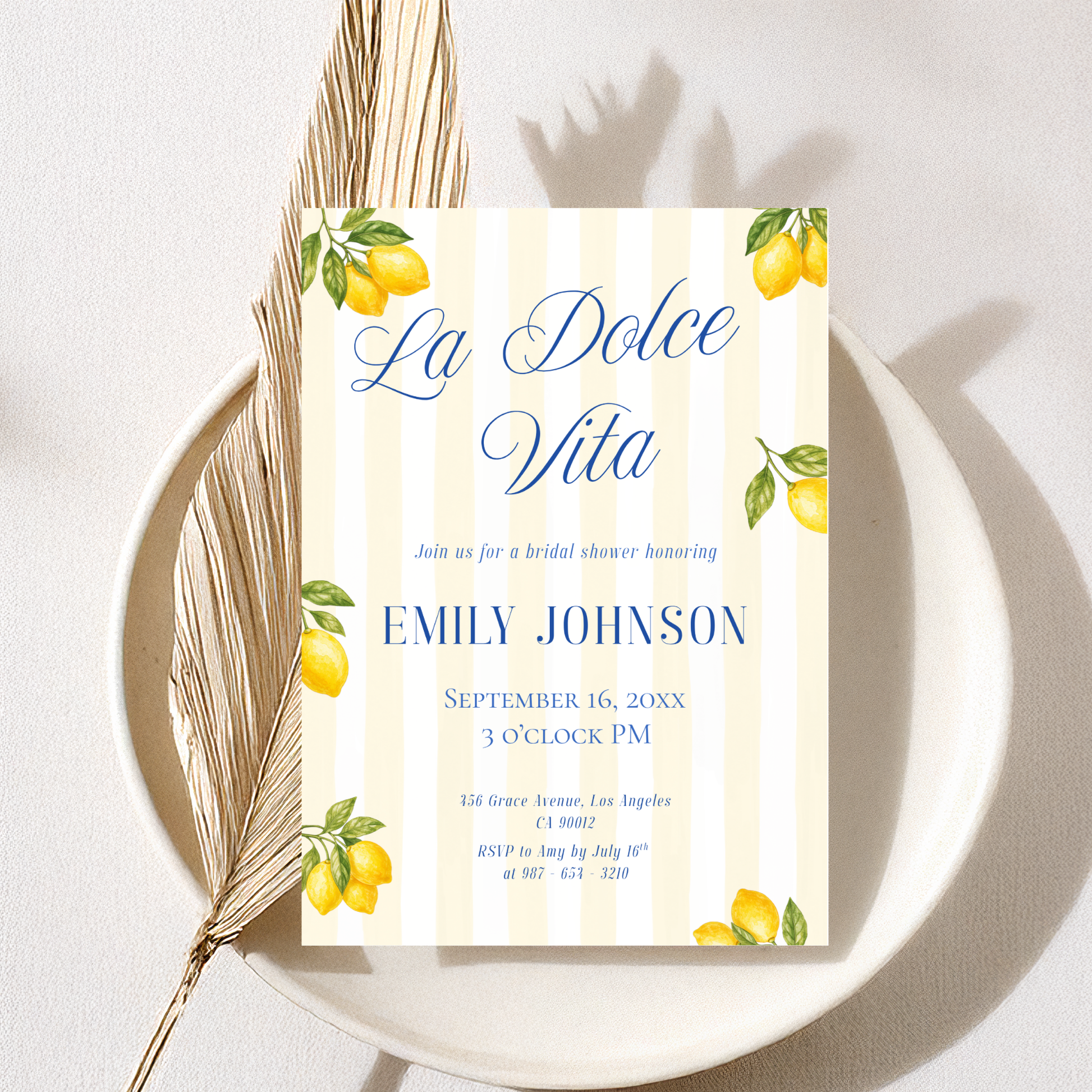 La Dolce Vita — Italian Bridal Shower Invitation Template by Pretty Digital — view 8