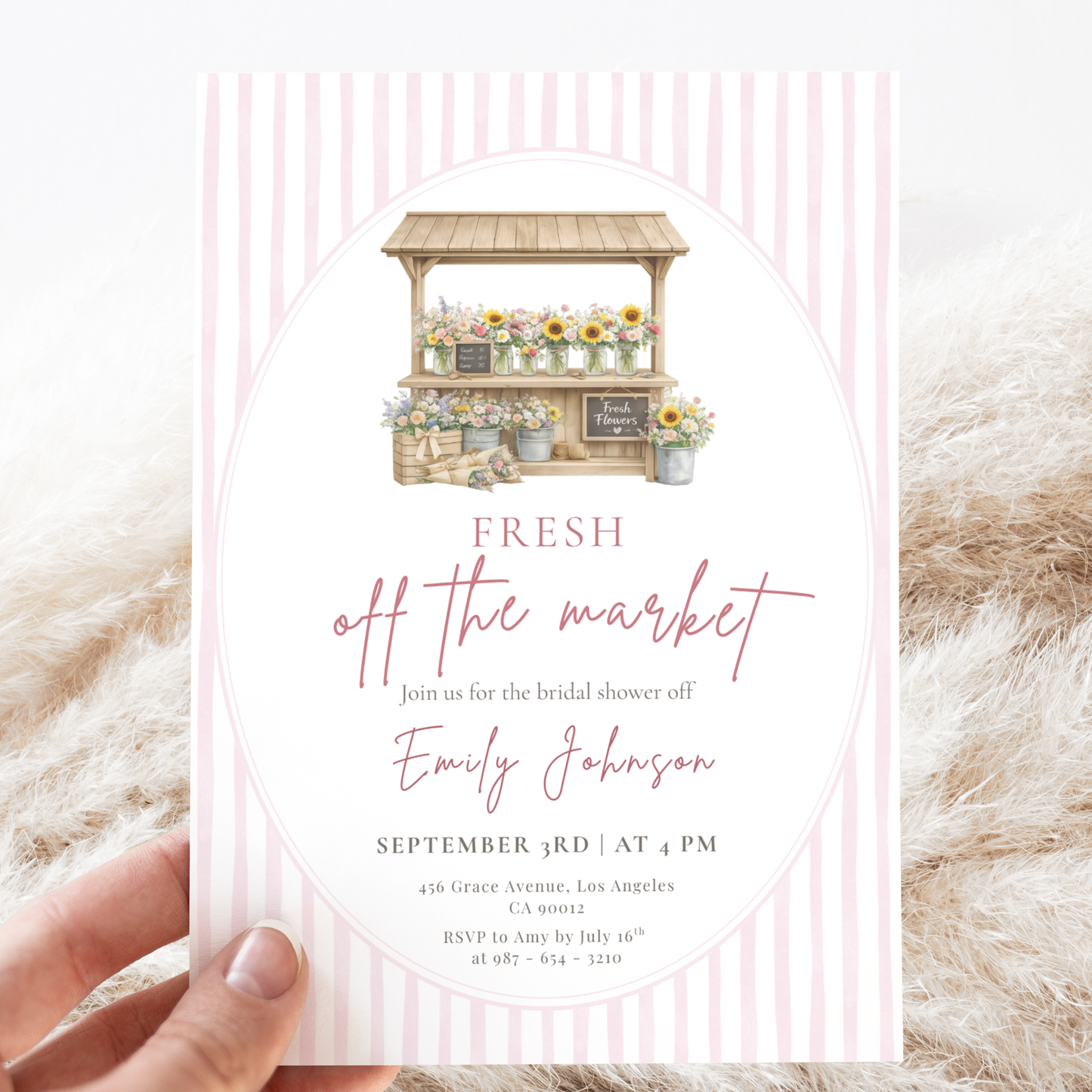 Fresh off the Market — Bridal Shower Invitation Template by Pretty Digital — view 8