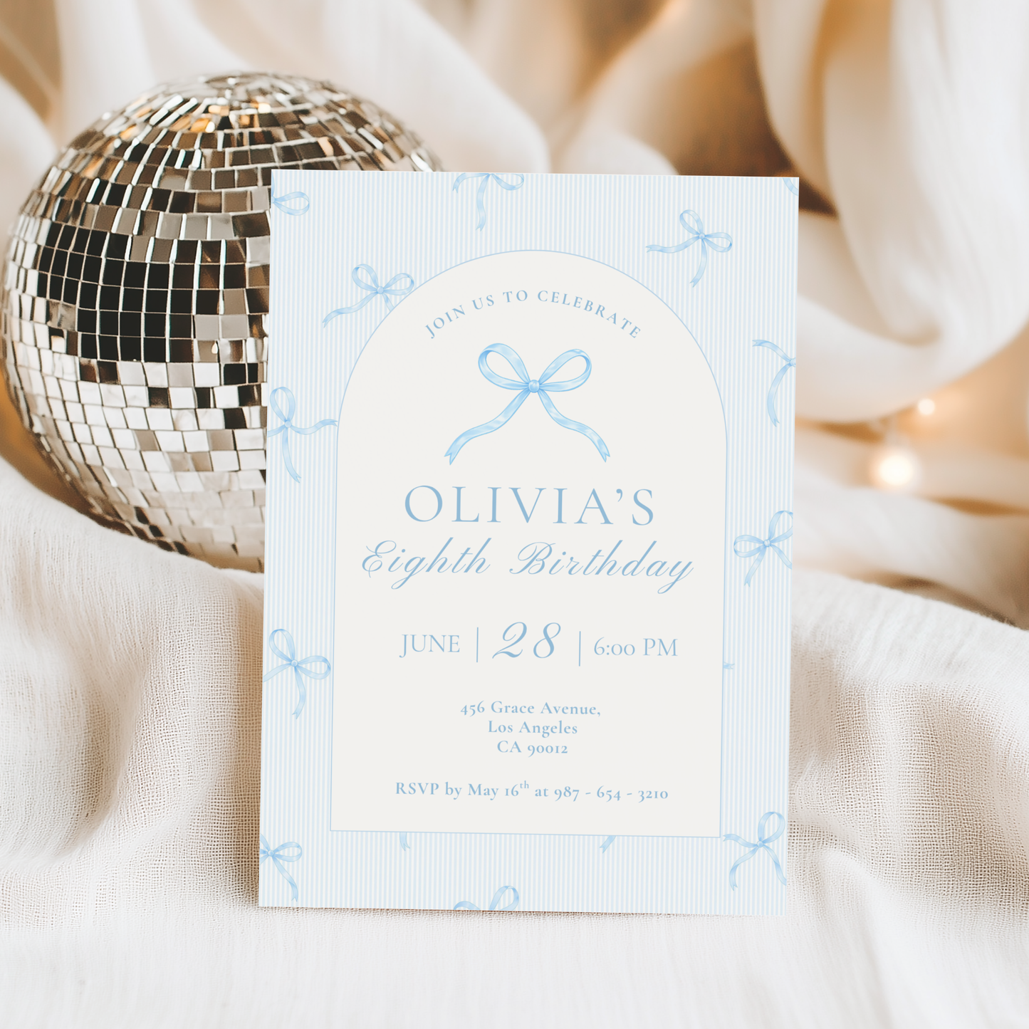 Pink Invitation for Girls by Pretty Digital — view 9