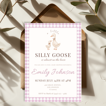 Silly Goose — Baby Shower Invitation Template by Pretty Digital — view 5