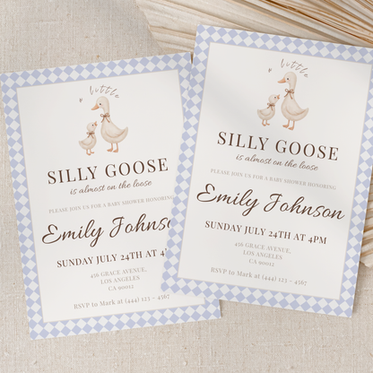 Silly Goose — Gender-Neutral Baby Shower Invitation Template by Pretty Digital — view 10