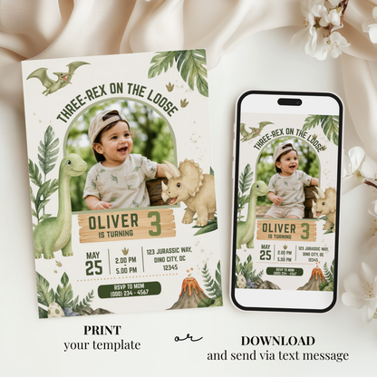 Rainbow Birthday Invitation for Girls by Pretty Digital — view 6