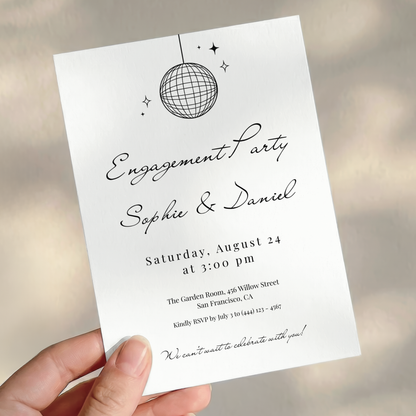 Modern Engagement Party Invitation by Pretty Digital — view 3