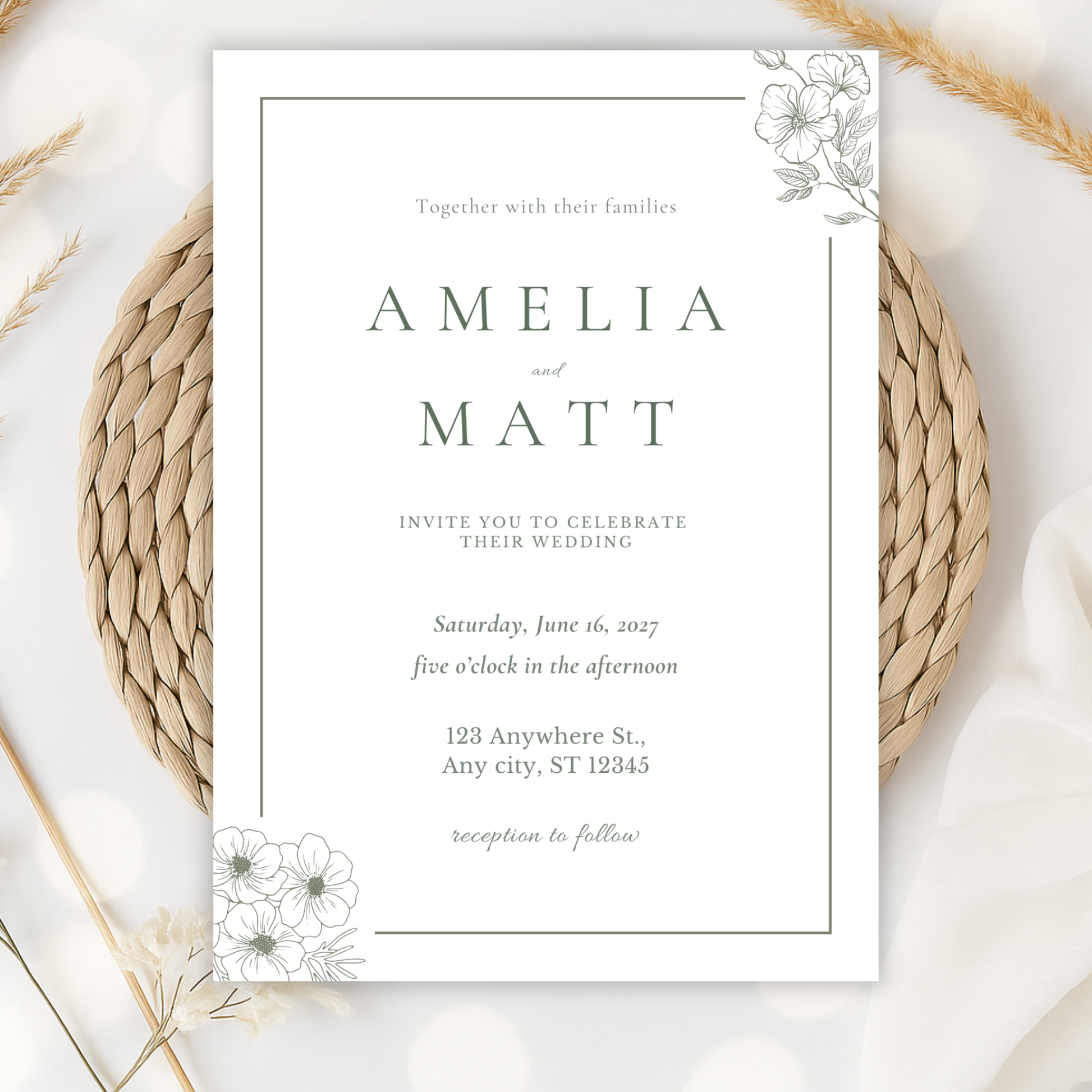 Elegant Wedding Invitation by Pretty Digital — view 10
