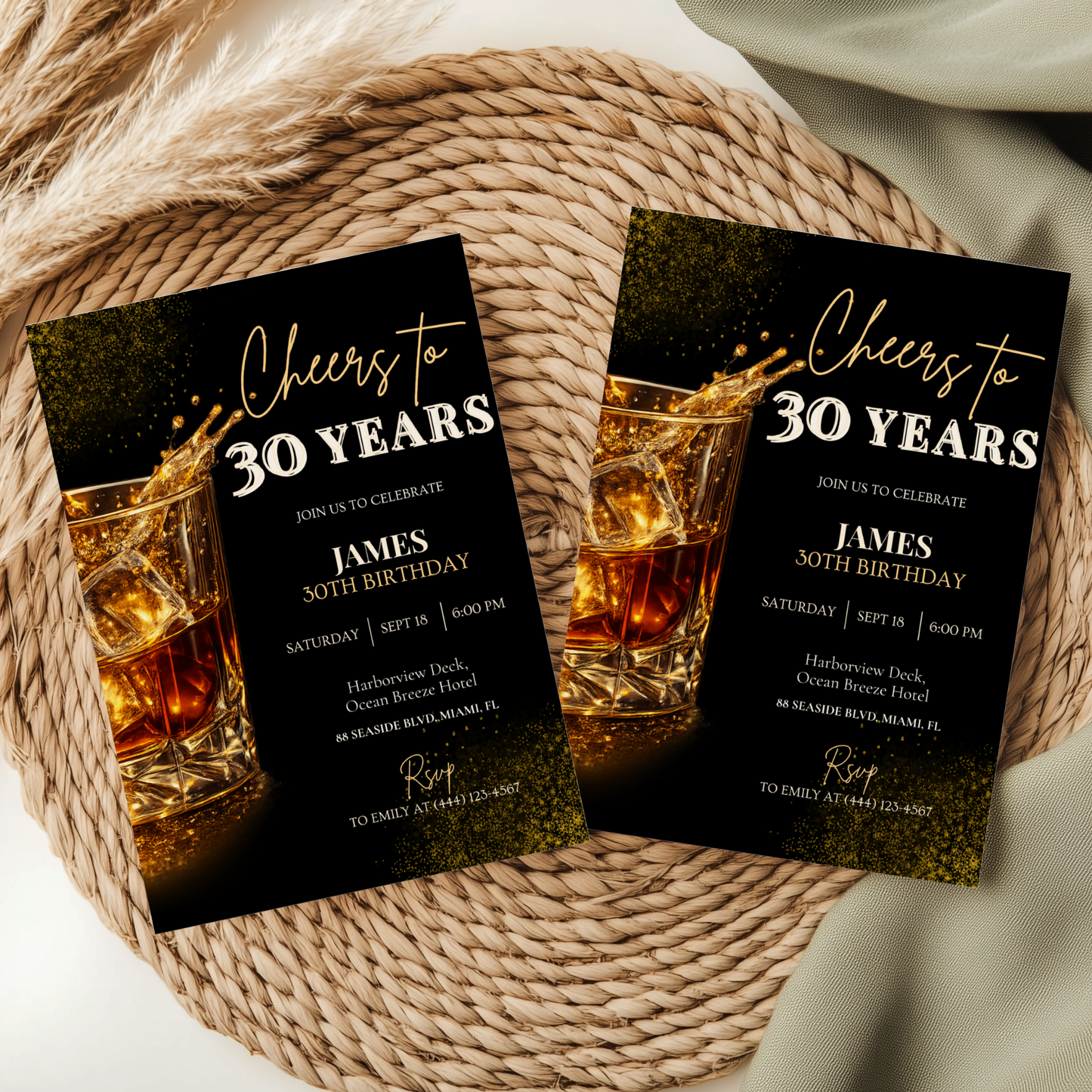 Cheers to 30 Years — 30th Birthday Invitation Template by Pretty Digital — view 8