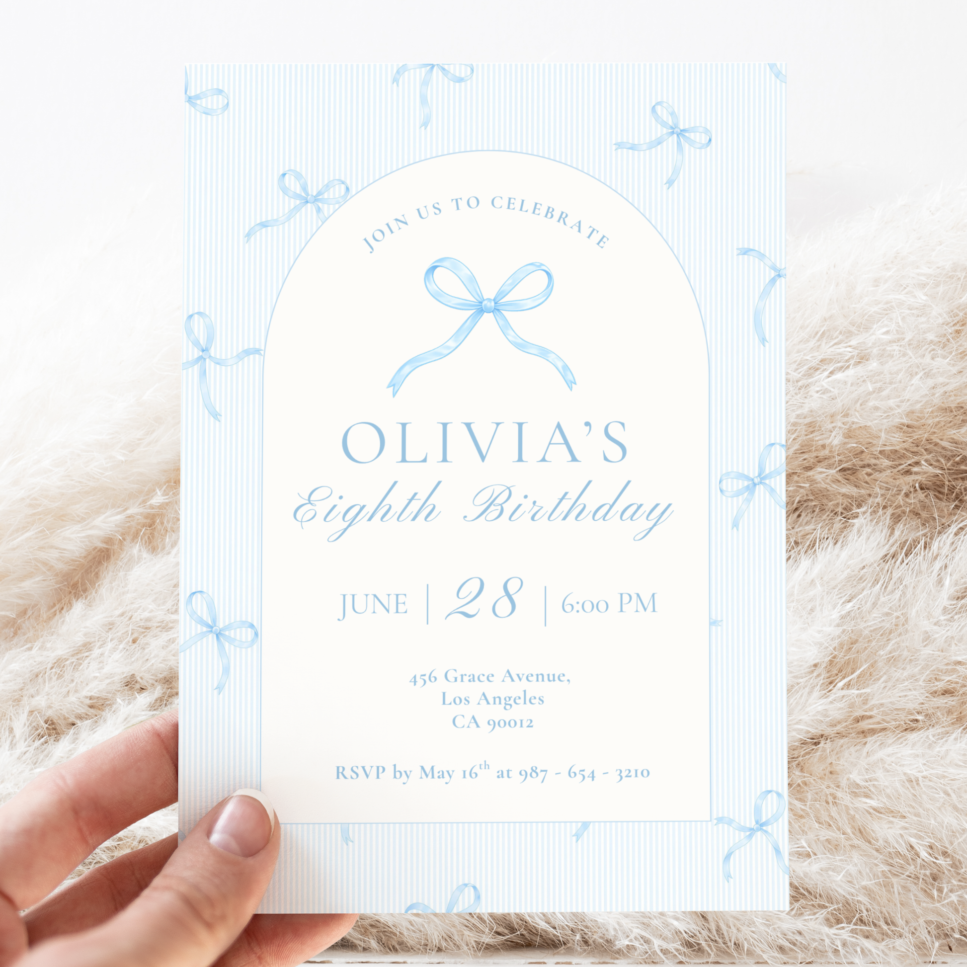 Pink Invitation for Girls by Pretty Digital — view 5