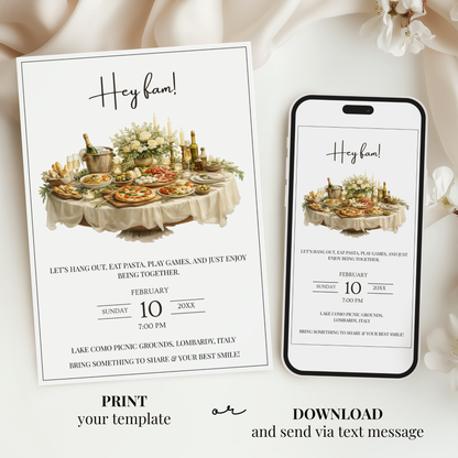 Hey Fam — Family Reunion Invitation Template by Pretty Digital — view 6