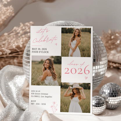 Modern Graduation Invitation by Pretty Digital — view 8