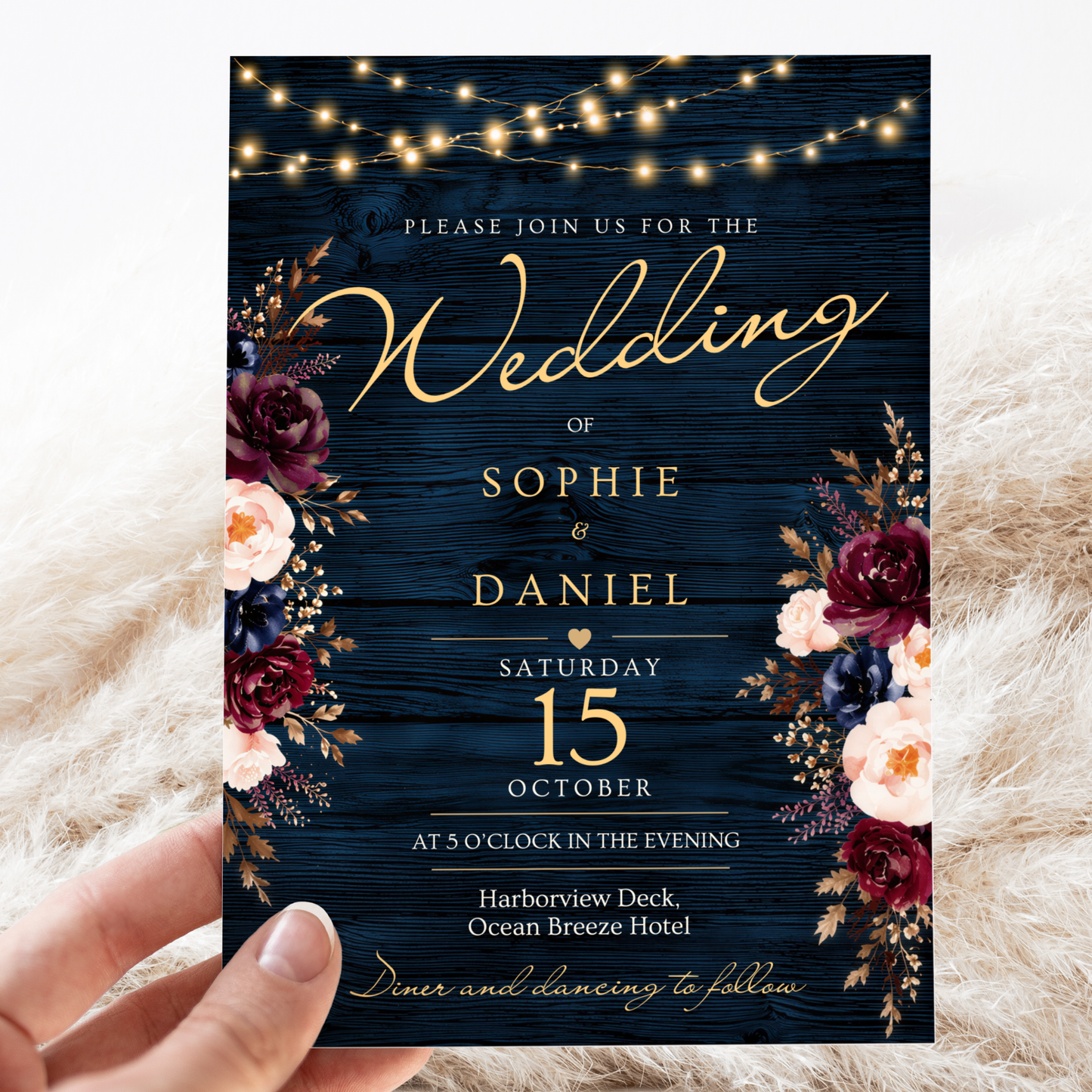 Greenery invitation template by Pretty Digital — printable digital download