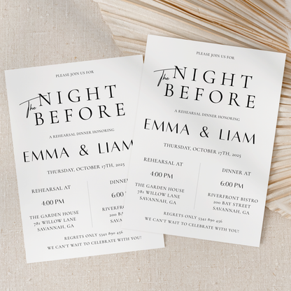 Please Join Us — The Night Before Rehearsal Dinner Invitation by Pretty Digital — view 8
