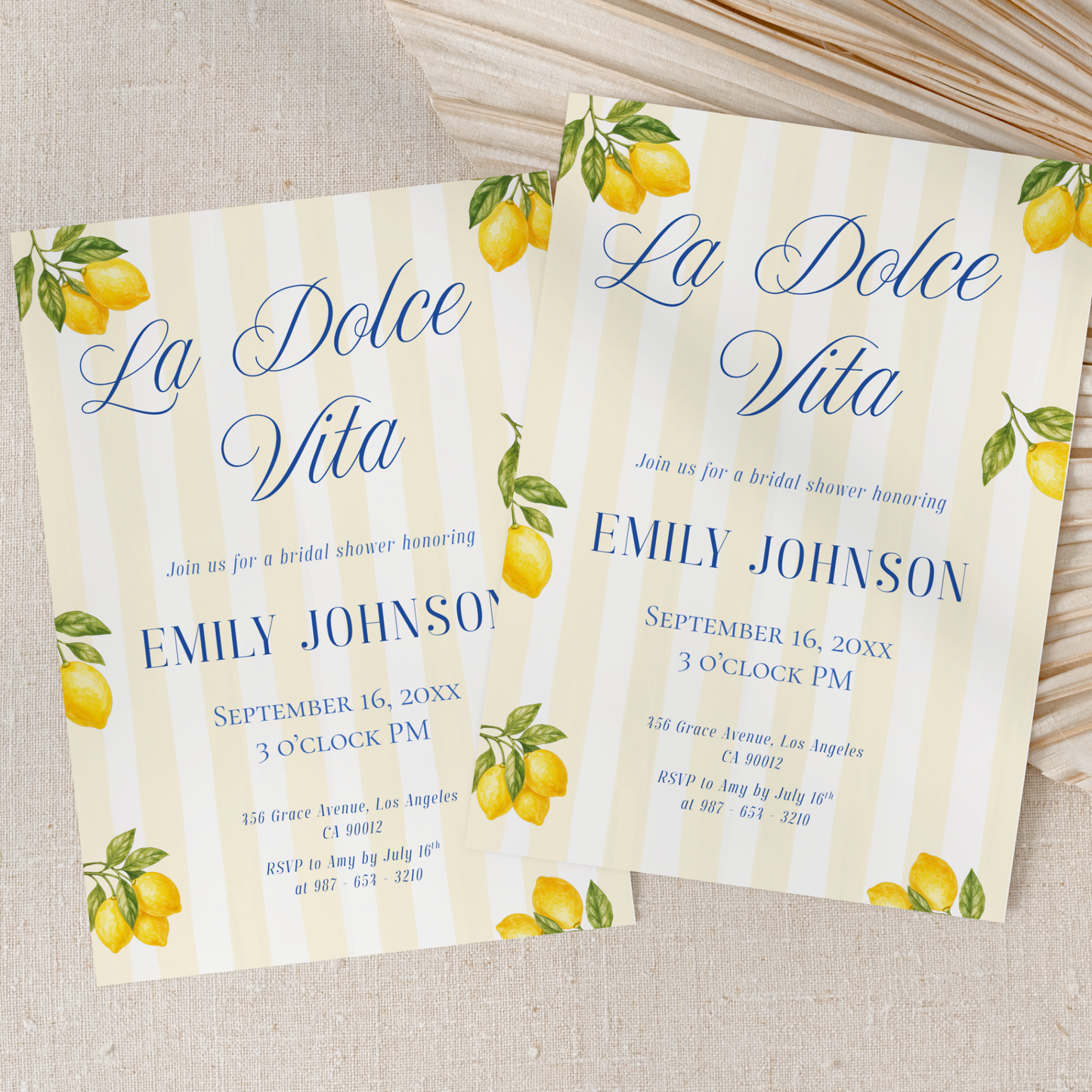 La Dolce Vita — Italian Bridal Shower Invitation Template by Pretty Digital — view 9