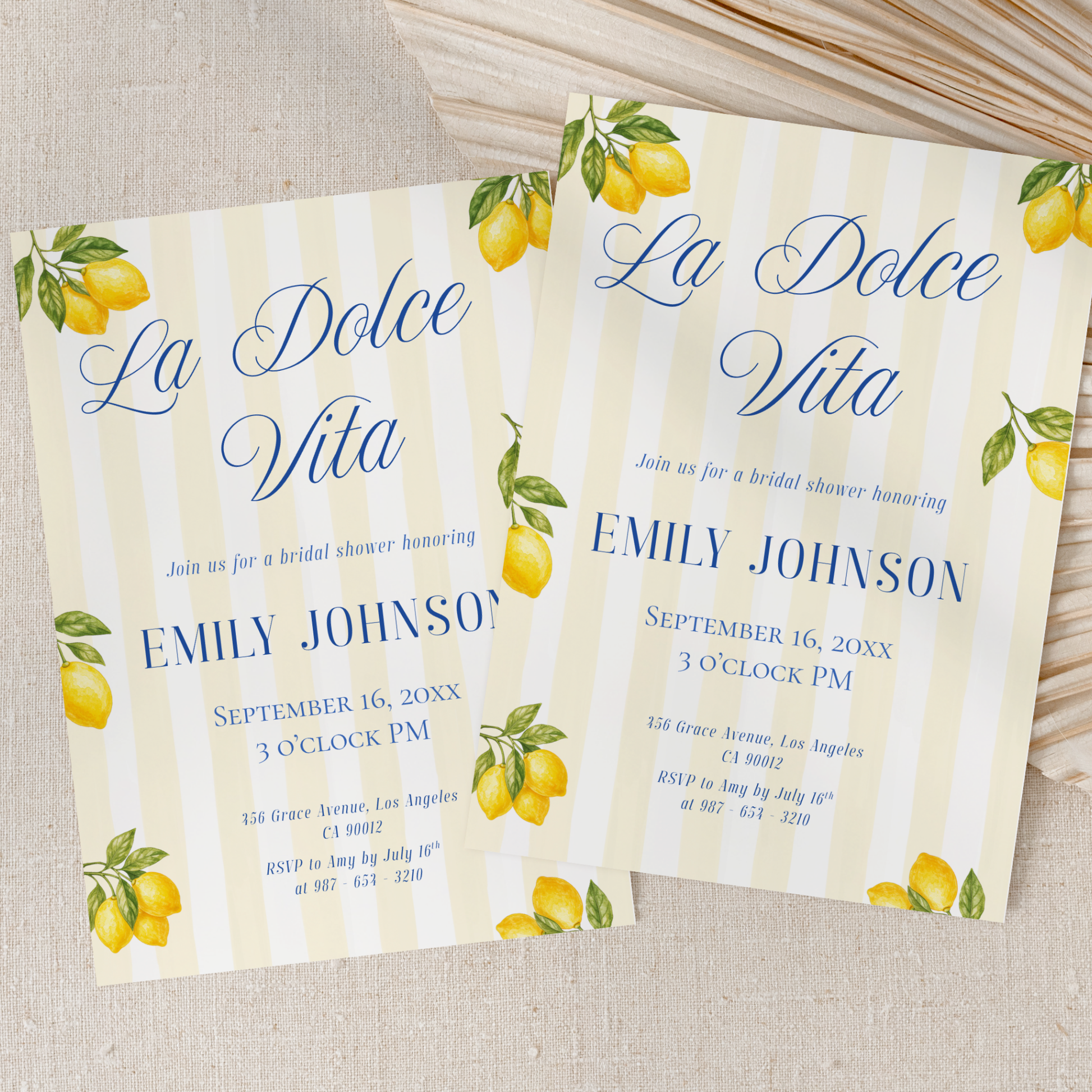 La Dolce Vita — Italian Bridal Shower Invitation Template by Pretty Digital — view 9