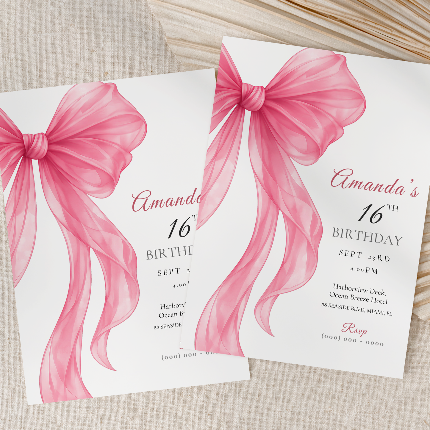 Modern Sweet 16 Invitation by Pretty Digital — view 8