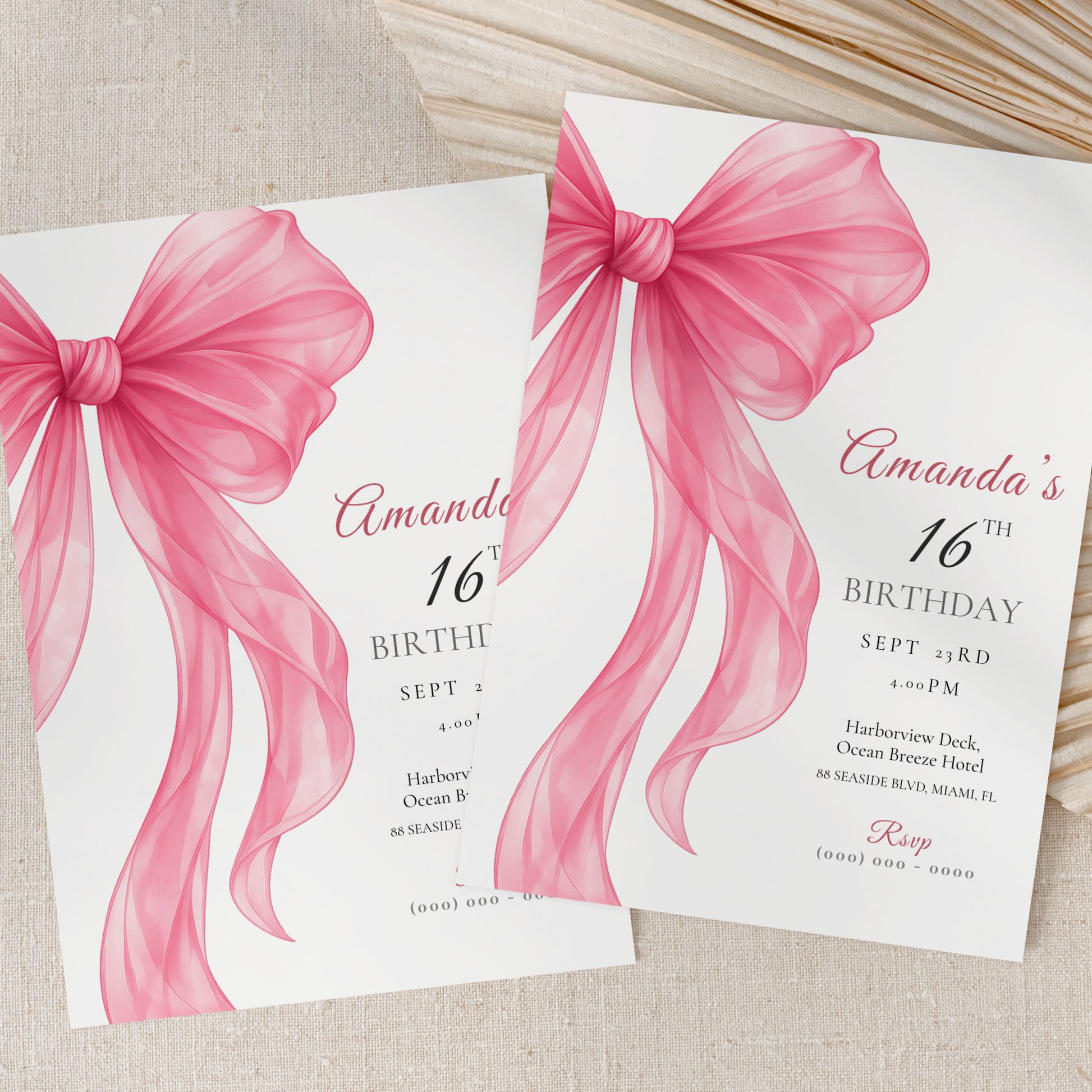 Modern Sweet 16 Invitation by Pretty Digital — view 8