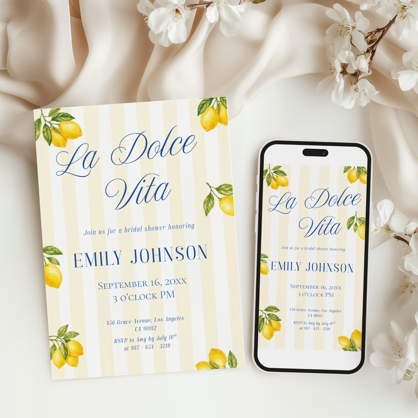 La Dolce Vita — Italian Bridal Shower Invitation Template by Pretty Digital — view 6