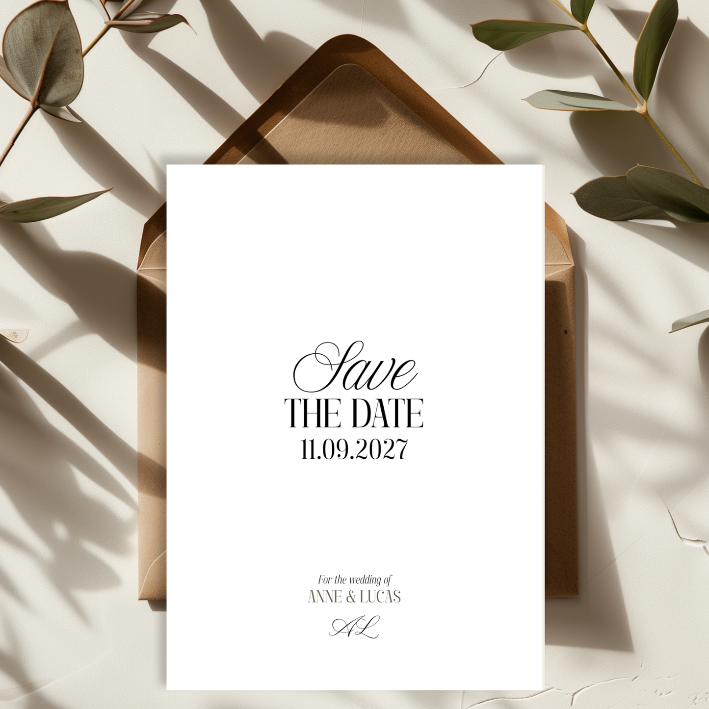 Modern Save the Date Template by Pretty Digital — view 3