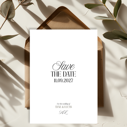 Modern Save the Date Template by Pretty Digital — view 3