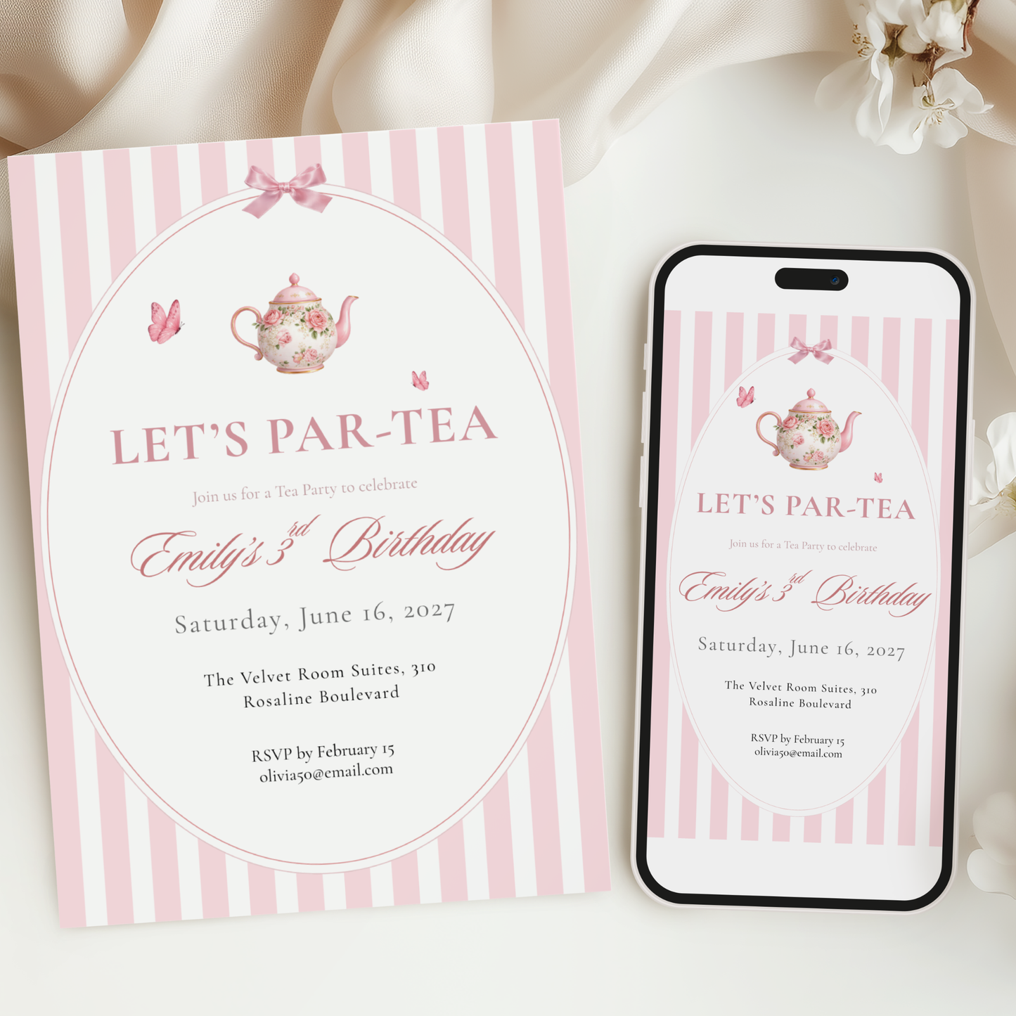 Let's Par-Tea — Tea Party Invitation Template by Pretty Digital — view 6