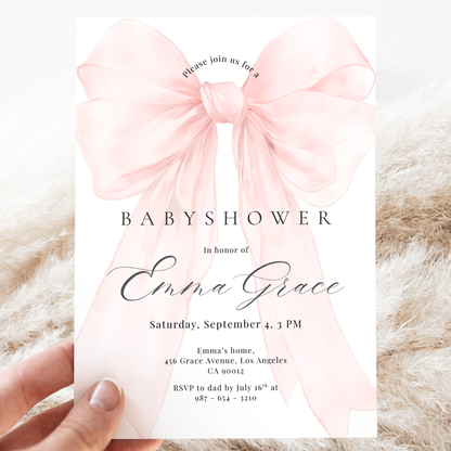 Floral Baby Shower Invitation by Pretty Digital — view 9