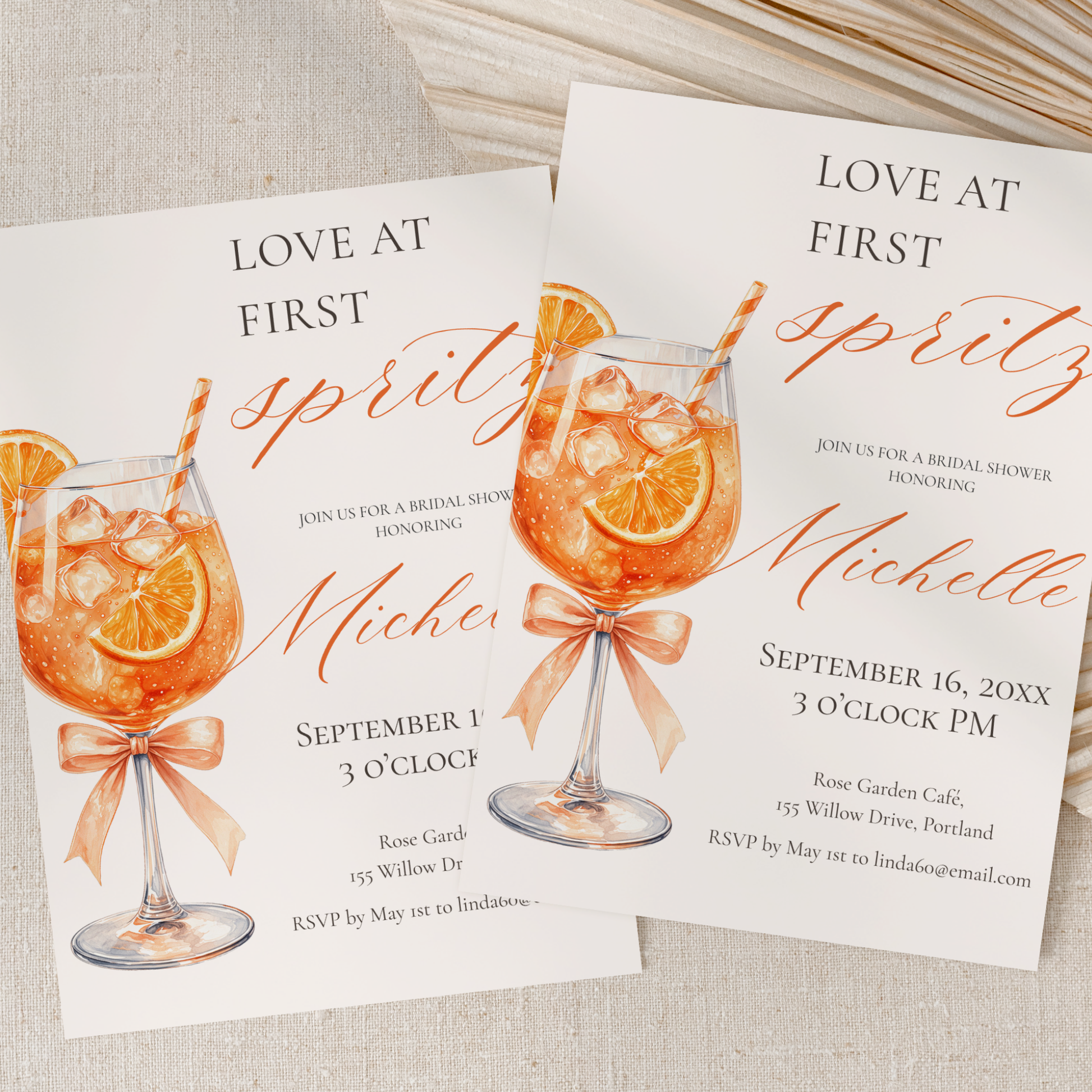 Love at First Spritz — Bridal Shower Invitation Template by Pretty Digital — view 9
