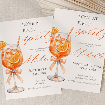 Love at First Spritz — Bridal Shower Invitation Template by Pretty Digital — view 9