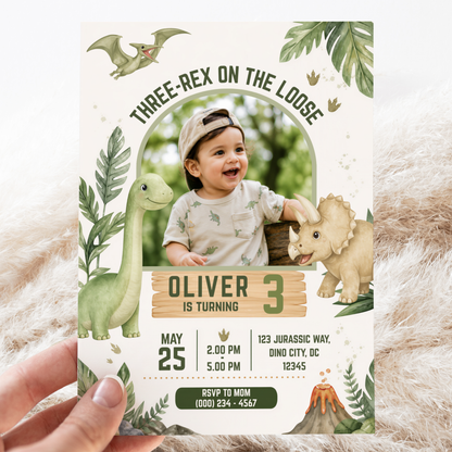 Rainbow Birthday Invitation for Girls by Pretty Digital — view 3