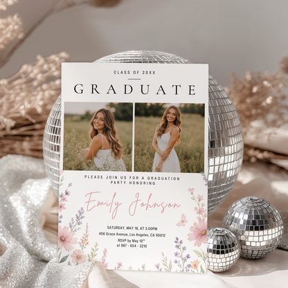 Class Of — Graduation Party Invitation Template by Pretty Digital — view 3