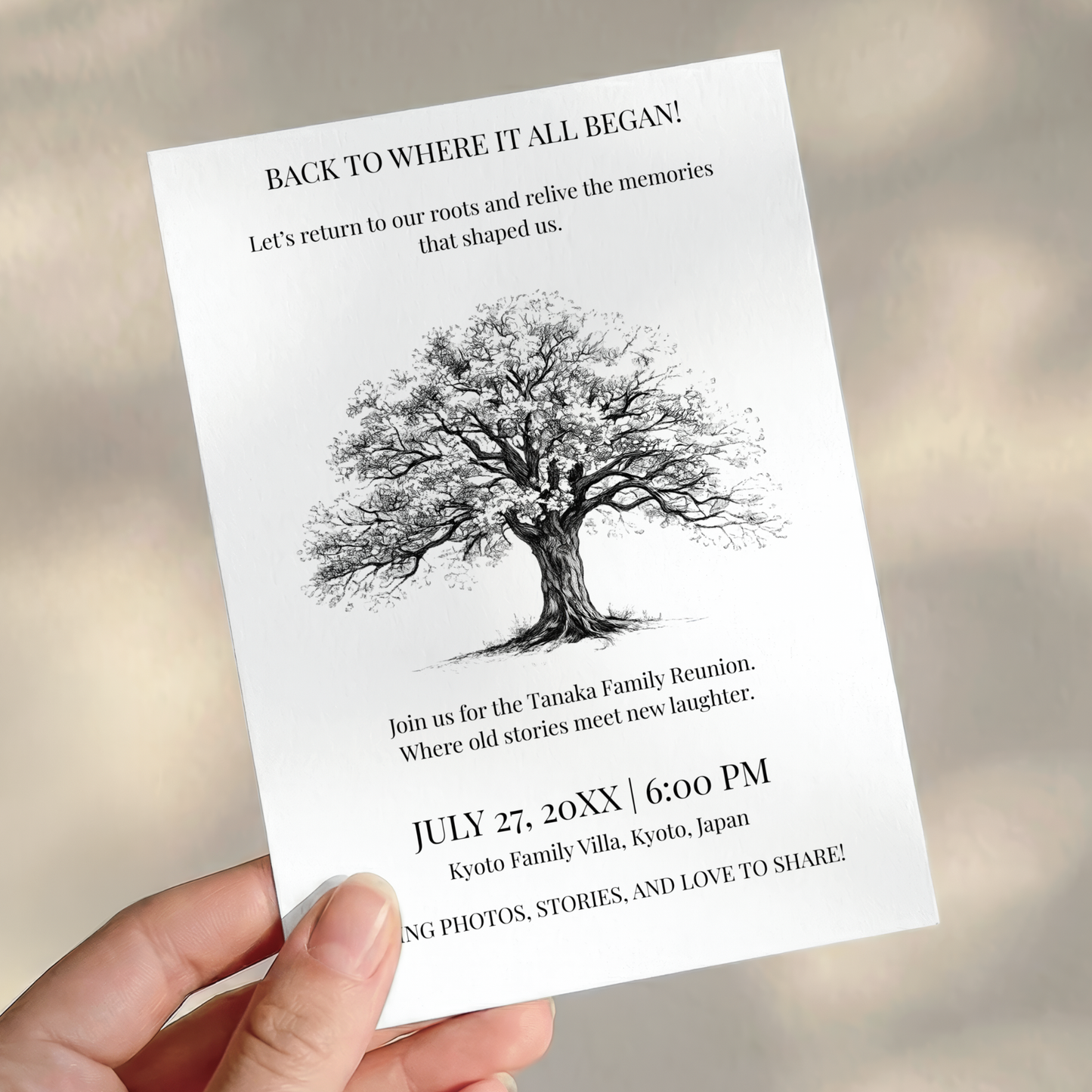 Back to Where It All Began — Family Reunion Invitation Template by Pretty Digital — view 5