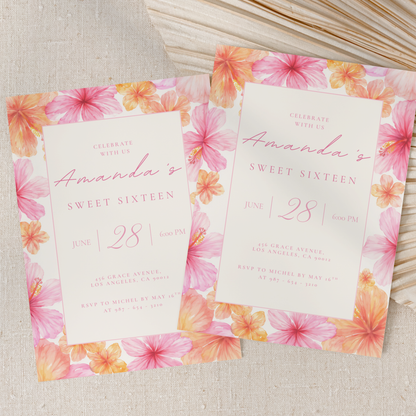 Celebrate With Us — Sweet 16 Invitation Template by Pretty Digital — view 5