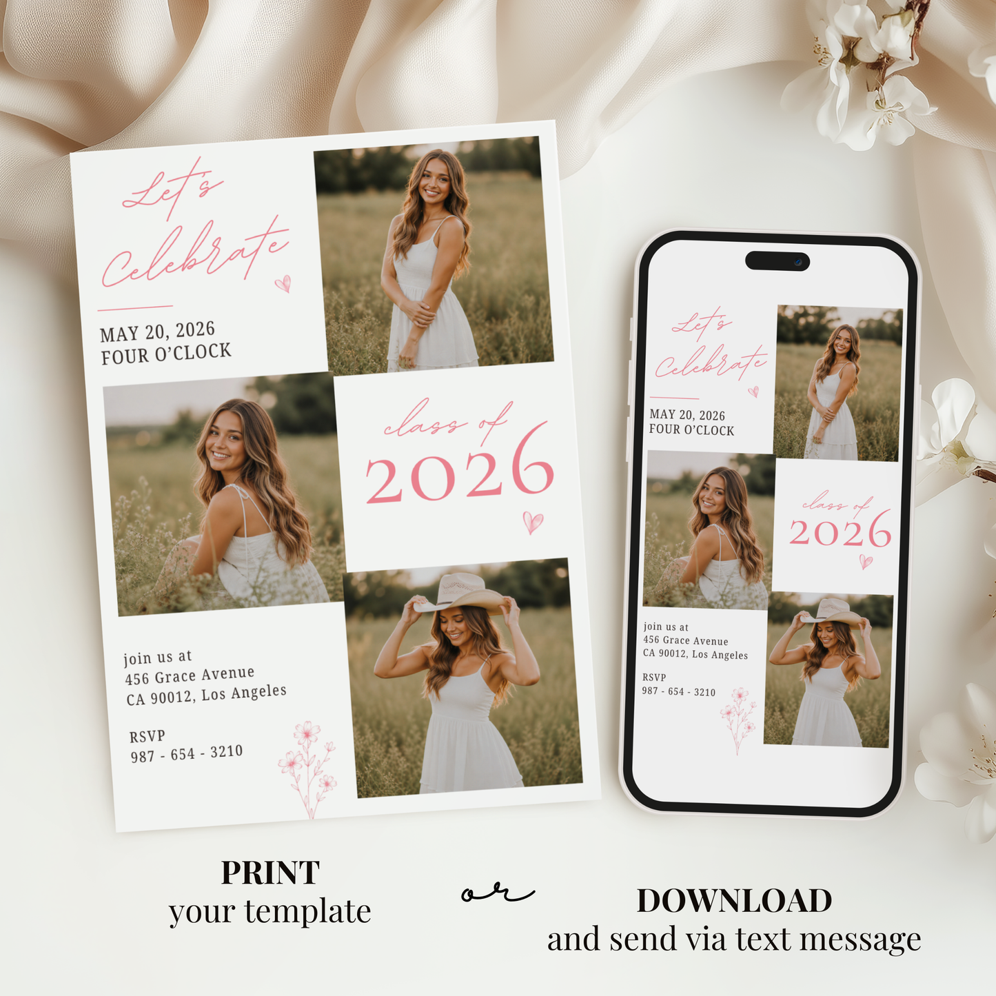 Modern Graduation Invitation by Pretty Digital — view 6