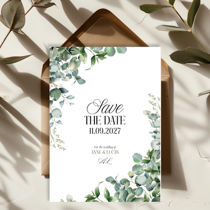Floral Save the Date Template by Pretty Digital — view 3