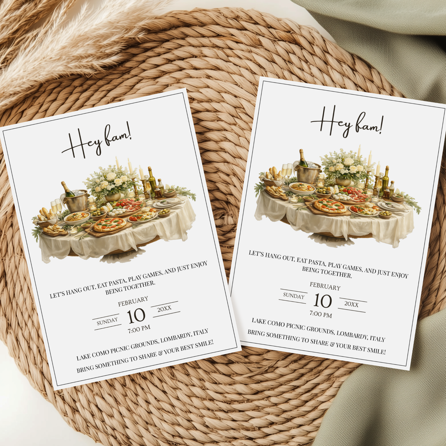 Hey Fam — Family Reunion Invitation Template by Pretty Digital — view 8