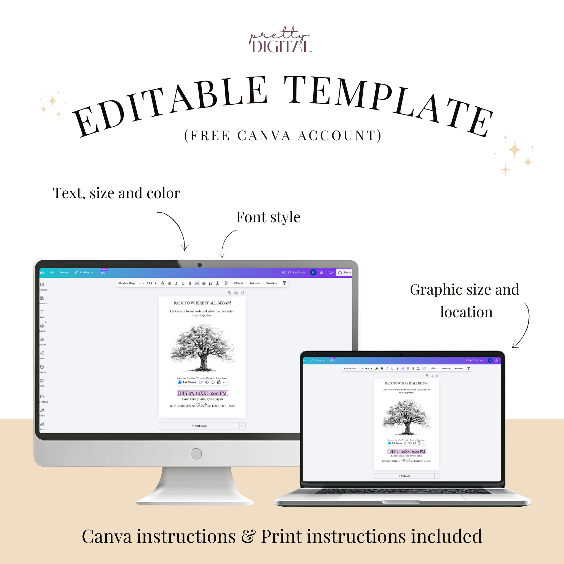 Back to Where It All Began — Family Reunion Invitation Template by Pretty Digital — view 4