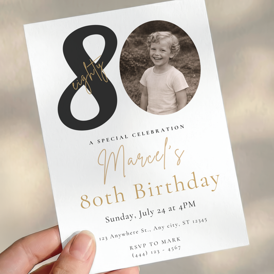 Classic invitation template by Pretty Digital — printable digital download