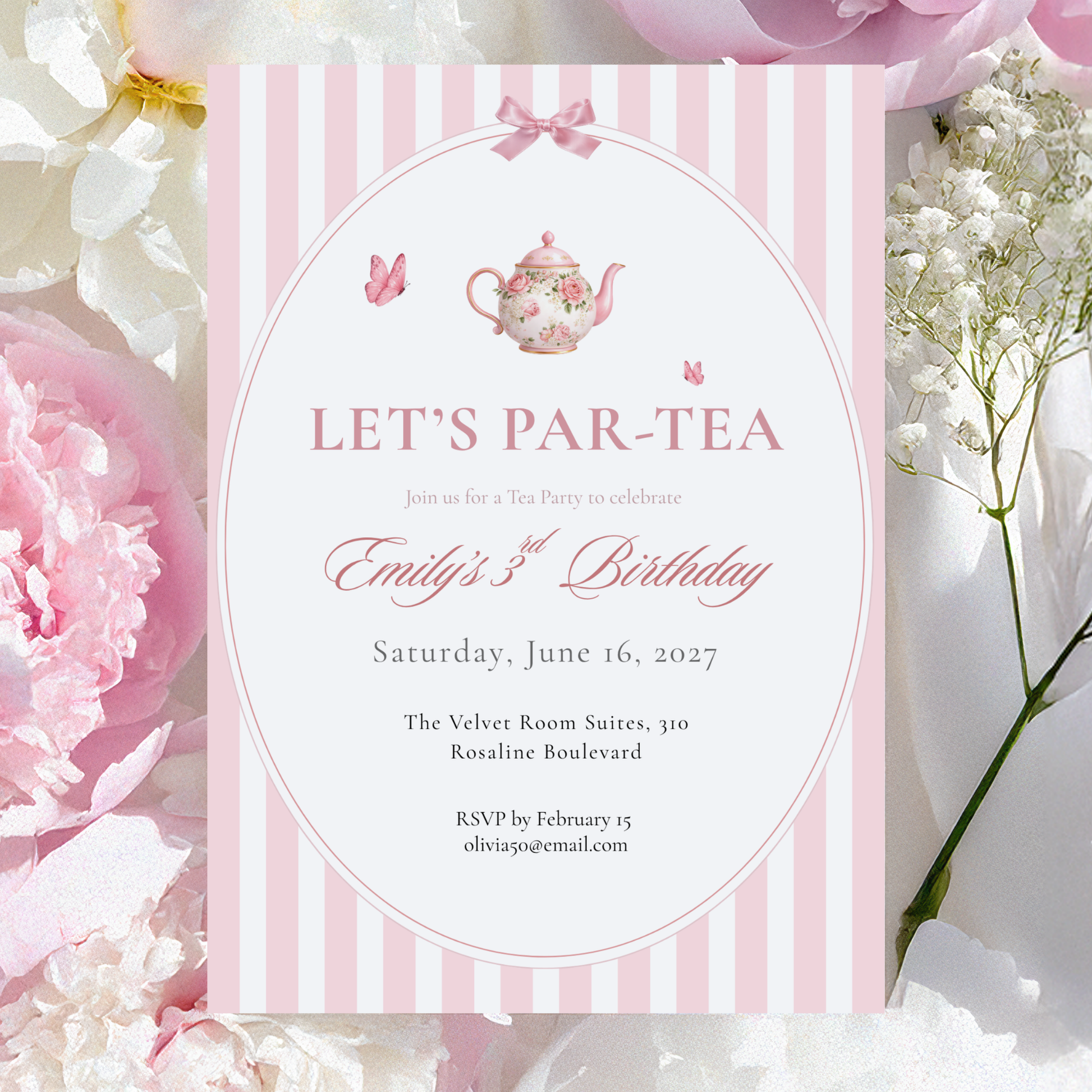 Let's Par-Tea — Tea Party Invitation Template by Pretty Digital — view 3